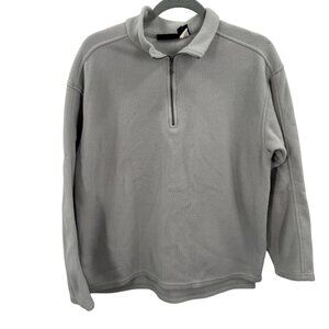 Patagonia Womens Gray Quarter Zip Lightweight Fleece Pullover Size M